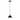 OVE Decors Shella 1-Light 8 in. Ceiling Pendant Light in Black and Gold finish