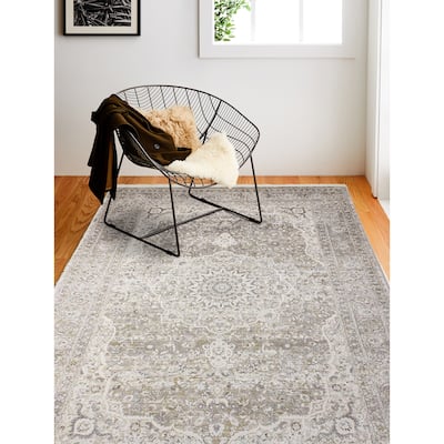 Bashian Graycen Cream Contemporary Area Rug