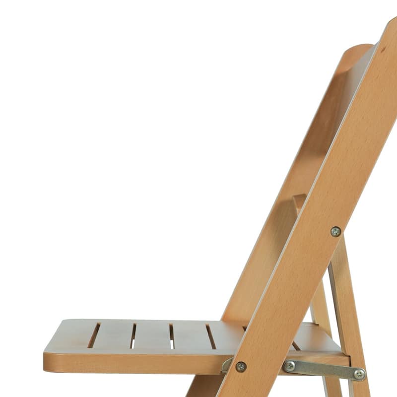 4PK Comm. Grade Solid Wood Portable Folding Dining Chair - 17.5"W x 18"D x 31.25"H