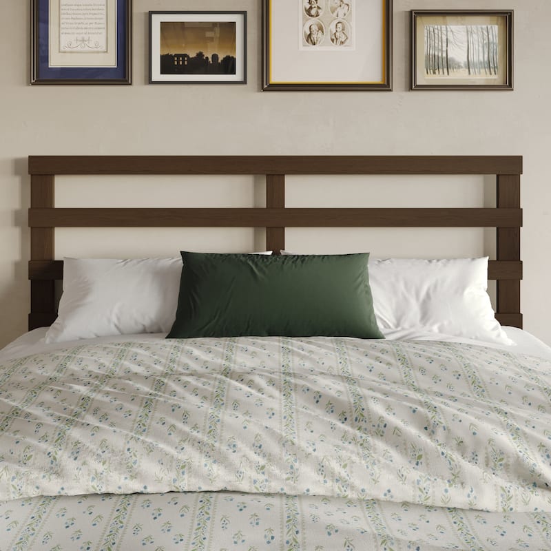 CraftPorch Modern Wooden Slat Headboard