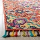 preview thumbnail 5 of 11, SAFAVIEH Handmade Aspen Romy Boho Tribal Wool Medallion Rug 2'3" x 5' - Red/Gold - Rectangle