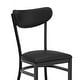 preview thumbnail 10 of 9, Commercial Metal Barstool with Wood Seat and Boomerang Back