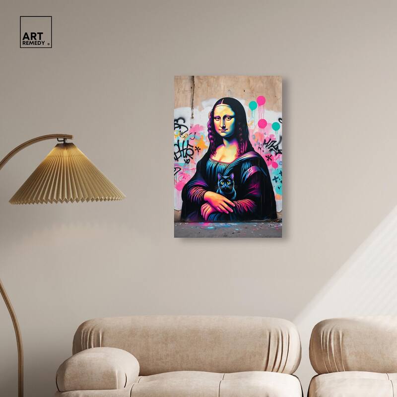 Lisa's Little Secret Canvas by Art Remedy, Gallery Wrapped