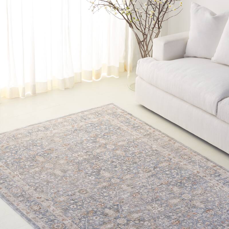 Lauren Ralph Lauren Ankica Traditional Rug - Blue/Ivory Taupe - 5'3" x 7'6"