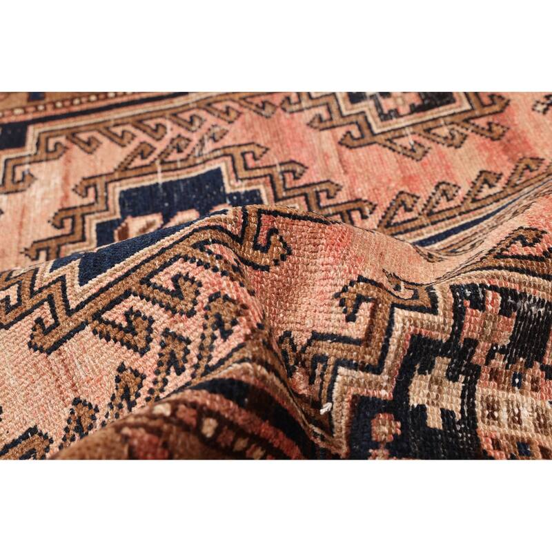 ECARPETGALLERY Hand-knotted Antalya Vintage Copper Wool Rug - 3'7 x 7'9
