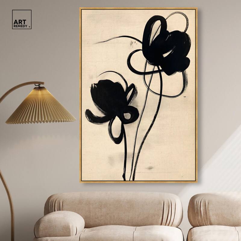 Florals in the Minimal I Canvas by Art Remedy