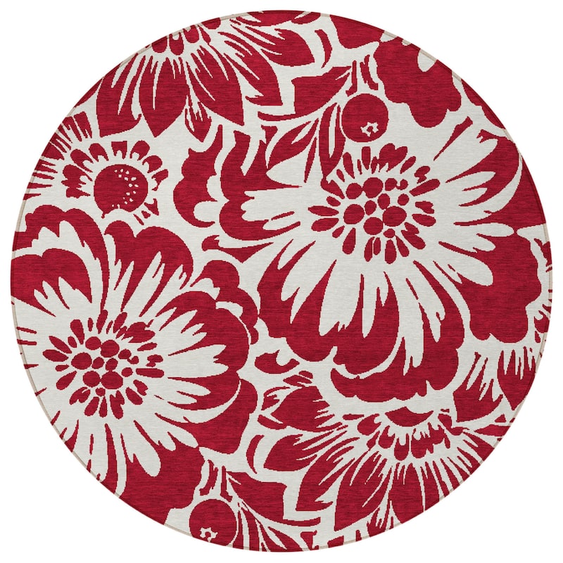 Taz Botanic Elegance Weather Resistant Blended Style Outdoor Rug