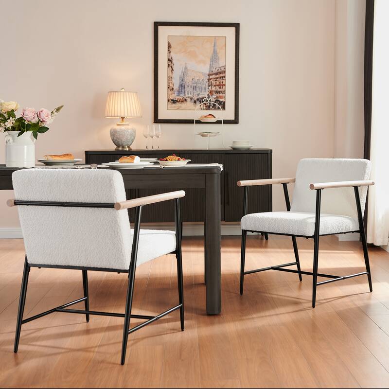 Elvryn Fabric Dining Chair (Set of 2) by Christopher Knight Home