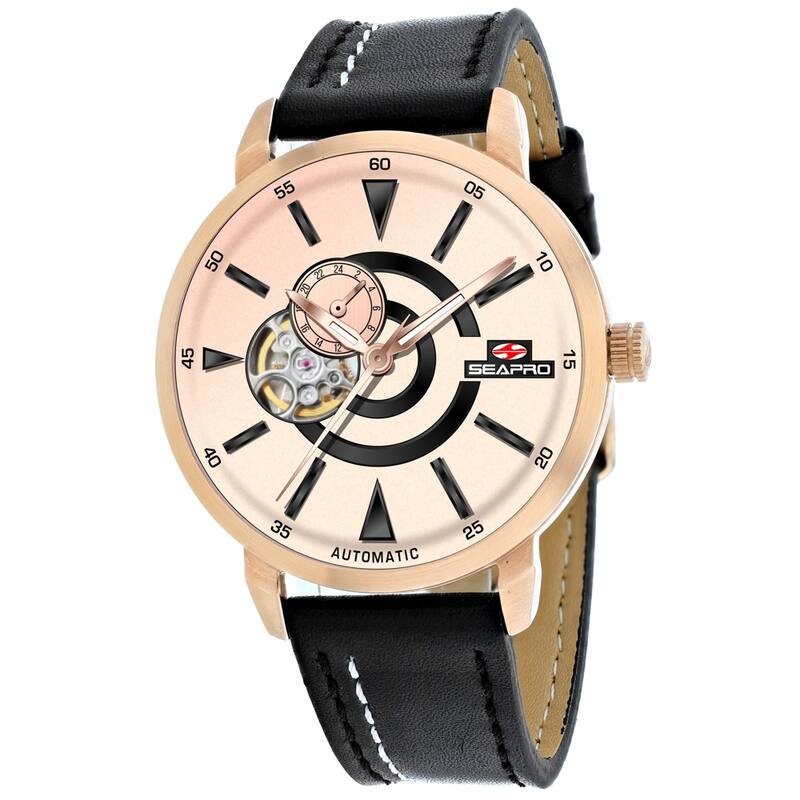 Seapro Men's Elliptic Rose Gold Dial Watch - SP0144 - Rose Gold - 6 (36)