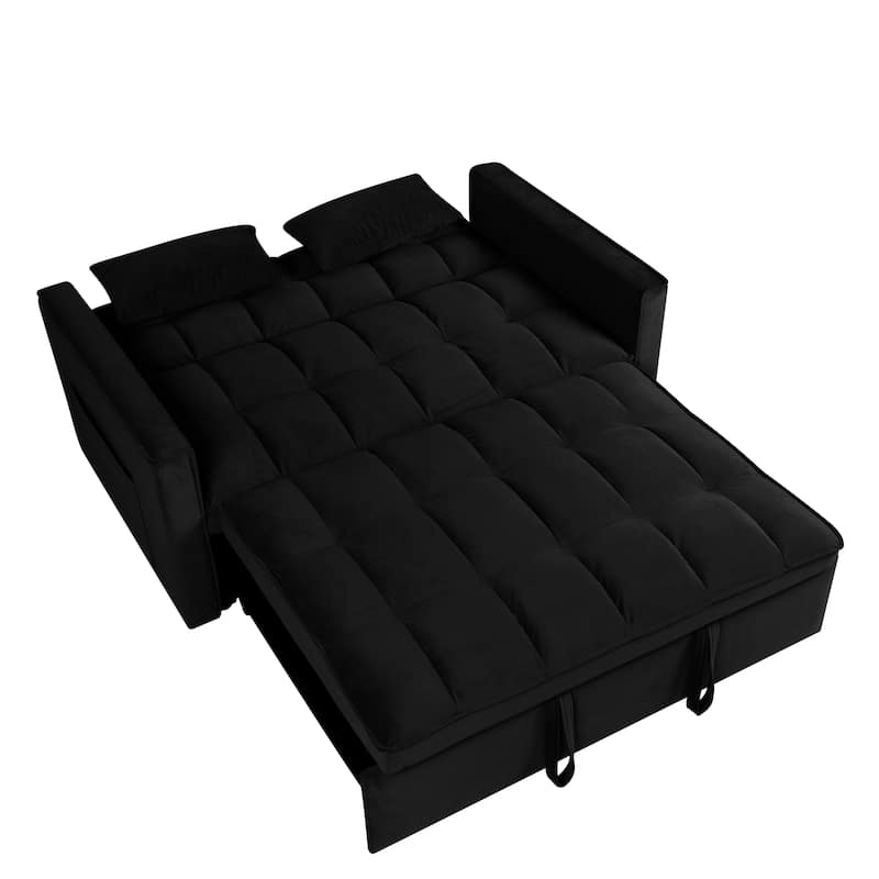 Chenille Interior Lazy Sofa Chaise longue Armchair with three pillows and armrestsSleeping Sofa