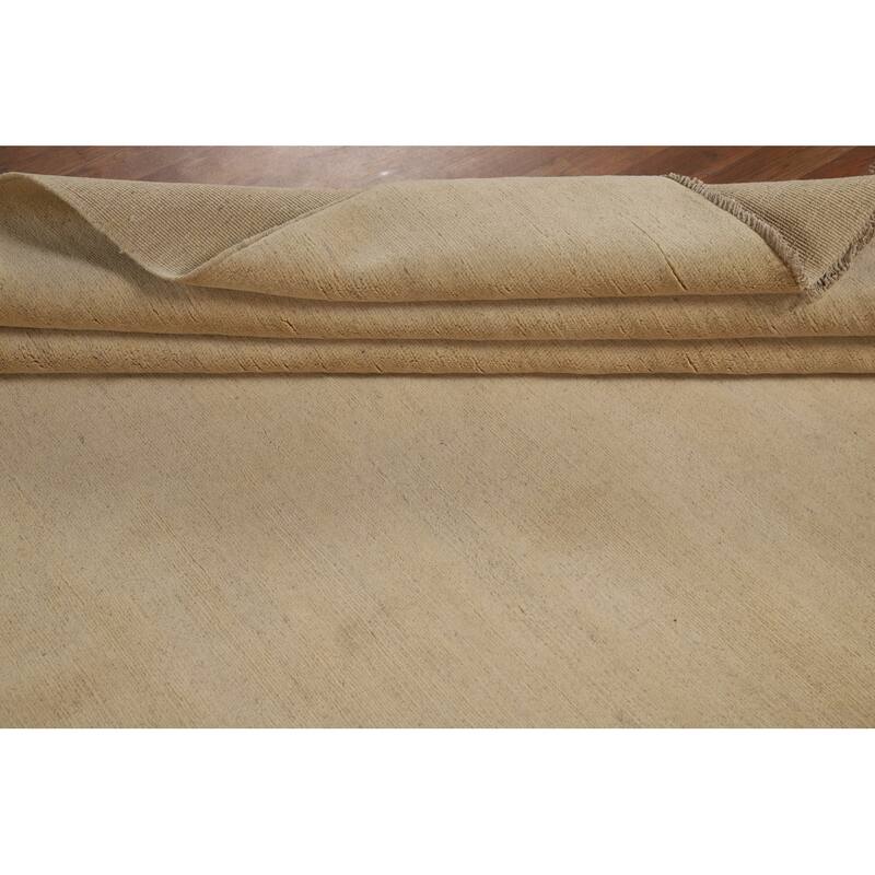 Modern Gabbeh Oriental Area Rug Handmade Solid Wool Carpet - 6'2"x 8'2"