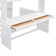 preview thumbnail 14 of 43, Full Loft Bed with a Stand-alone bed, Shelves, Desk and Wardrobe, White