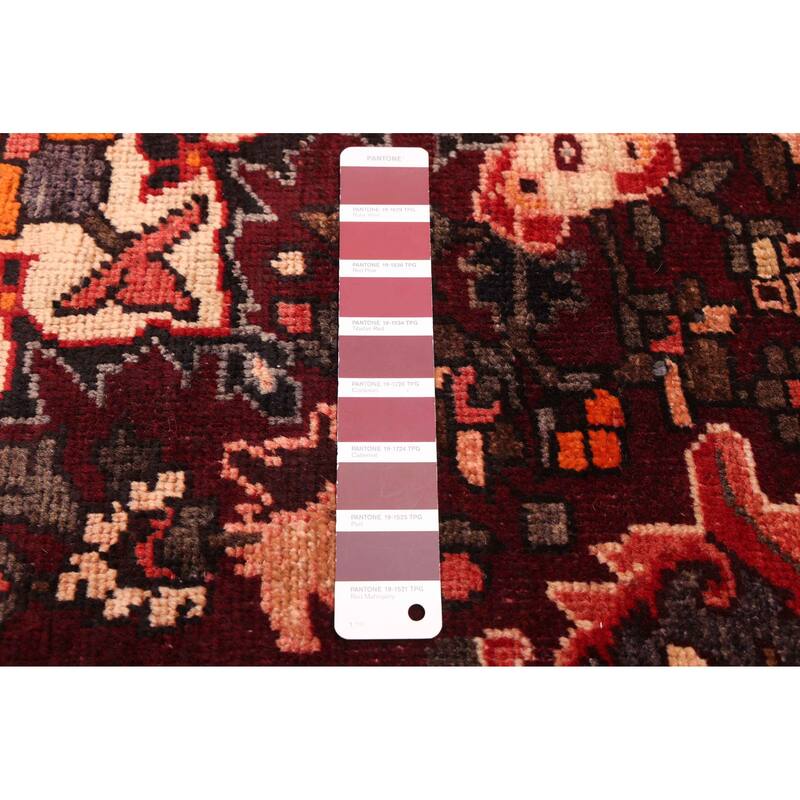 ECARPETGALLERY Hand-knotted Kayseri Vintage Dark Burgundy Wool Rug - 5'1 x 6'11