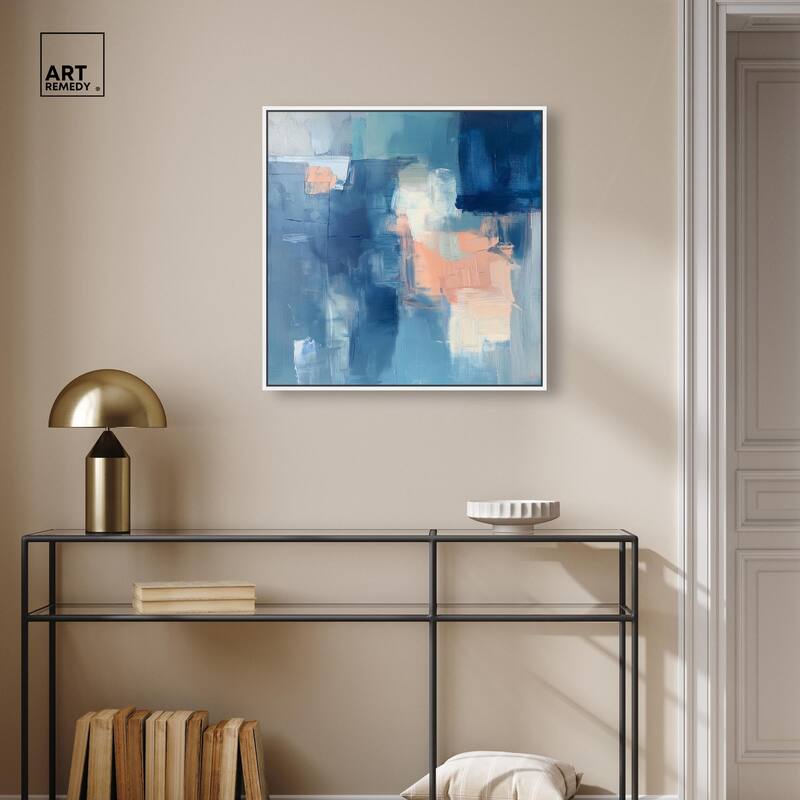Whispering Blue II Canvas by Art Remedy