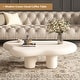 preview thumbnail 16 of 72, 48.5" Modern Cloud Shape 4 Legs Coffee Table