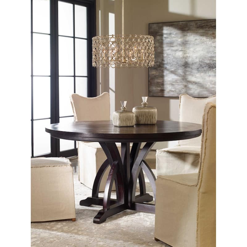 Uttermost Maiva 56 Inch Wide Mango Wood Dining Table by Matthew