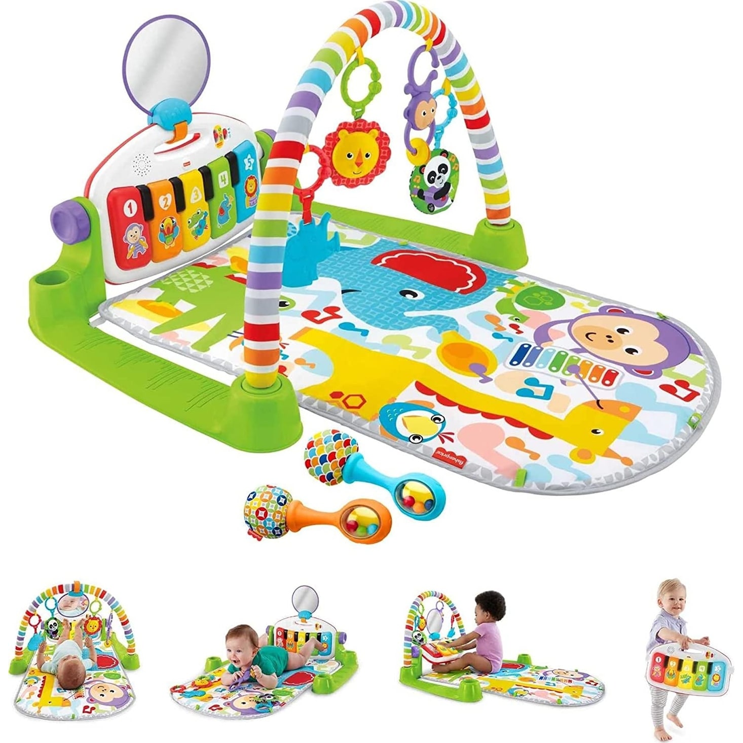 Fisher-Price Baby Gym with Kick \u0026 Play Piano - Bed Bath \u0026 Beyond - 37251381, image size:1466x1466