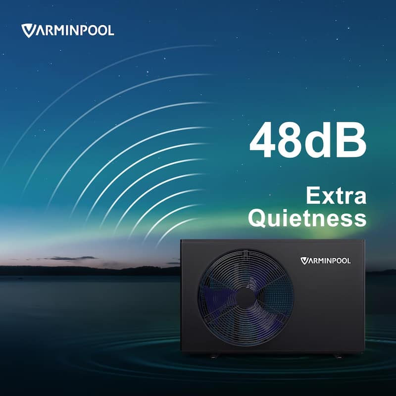 Electric Pool Heat Pump 30000 BTU Pool Heater for 8000 Gallon Pools with WiFi Control