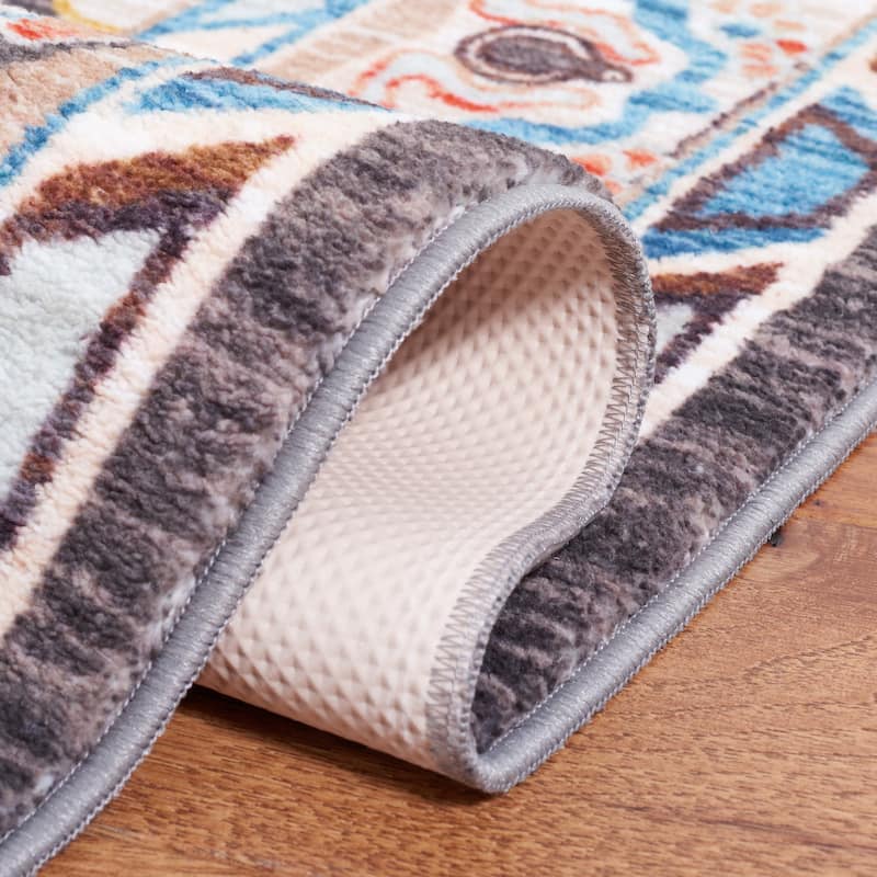 SAFAVIEH Riviera Machine Washable Slip Resistant Wilma Oriental Rug