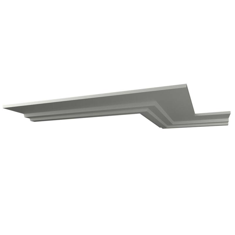 1 1/8"H x 6 1/2"P x 96"L Kirizma Crown Moulding - 1-Pack