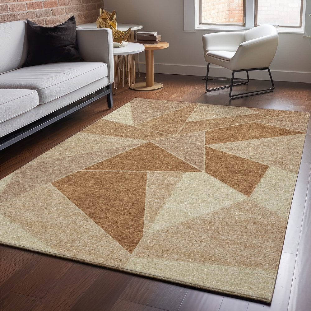 Premium Washable Super Soft Contemporary Mosaic Mayfield Rug