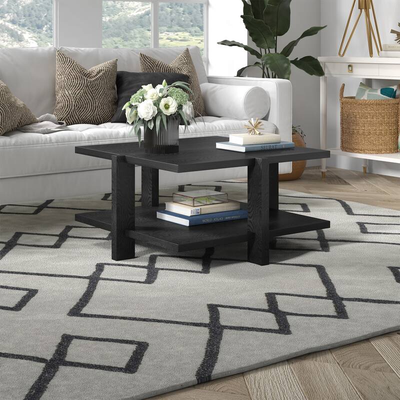 Ingrid 34.66" Wide Square Coffee Table