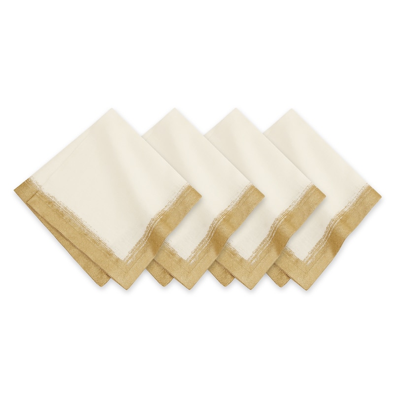 Villeroy and Boch Metallic Brushstroke Napkins (Set of 4) - 21" w x 21" l