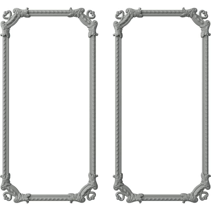 Devon Rope Panel Moulding Kit - 31"W x 62"H - Double Pack