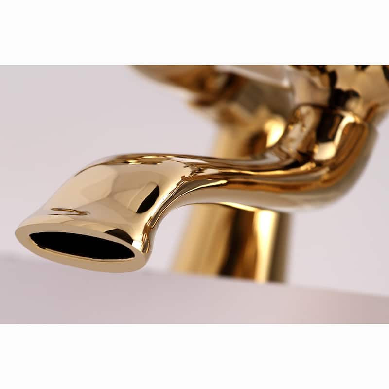 Kingston Brass Deck Mount Clawfoot Tub Faucet with Hand Shower in Matte Black