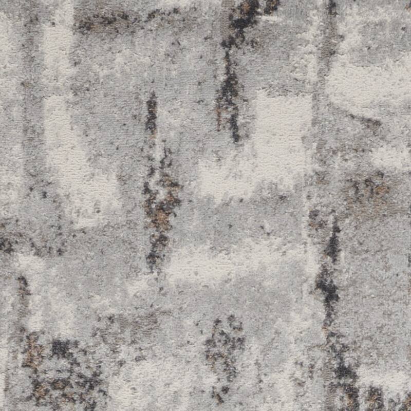 Fapu Power Loomed Abstract Modern Non Skid Stain Resistant Area Rug By HomeRoots - 90' X '27' X '0.25