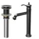 preview thumbnail 1 of 12, Karran Vineyard KBF472 Single-Handle Single Hole Vessel Bathroom Faucet with Matching Pop-up Drain Gunmetal Grey