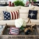 preview thumbnail 5 of 5, 6.5" x 9" God Bless America July Fourth Needlepoint Petite Throw Pillow