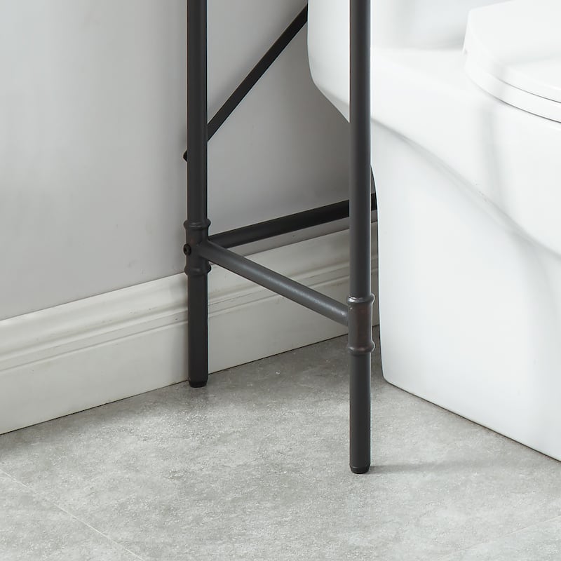 Kilrea Traditional Over the Toilet Shelf Organizer by Furniture of America