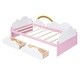 preview thumbnail 6 of 8, Twin Size Platform Bed with Sky-Themed Decor , Sturdy Pine Wood and MDF Construction