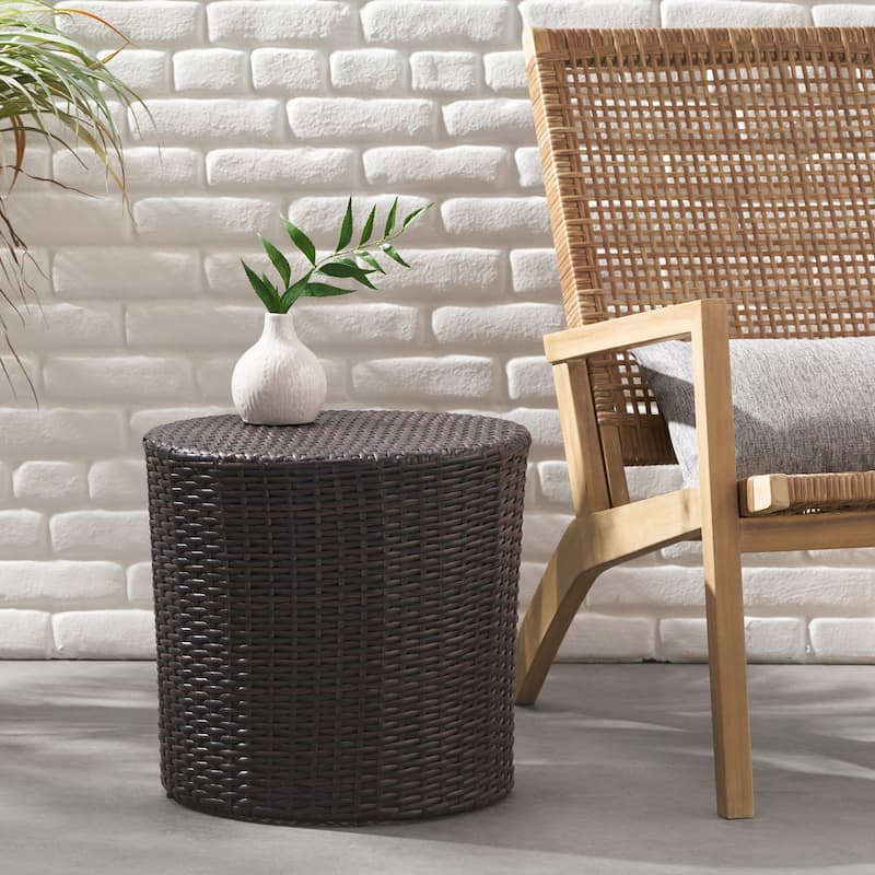 Outdoor Polyethylene rattan SIDE TABLE