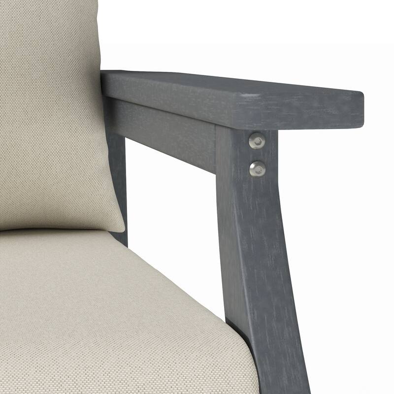Kamas Outdoor Patio Club Chair - Charcoal Frame