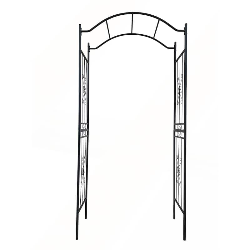 Metal Garden Arch with Black Powder Coated