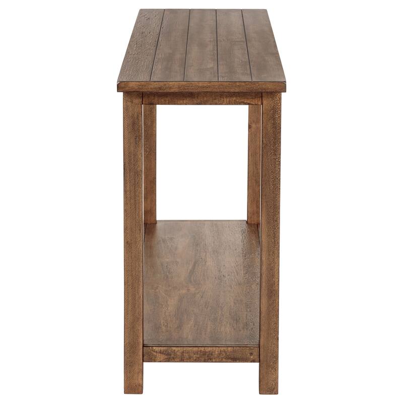 Castleton Distressed Brown Wood Entryway Sofa Console Table