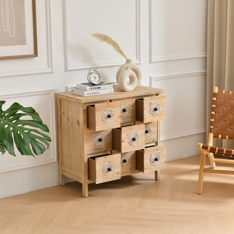 9 drawer accent chest top