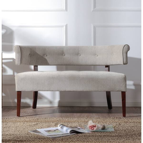 Jennifer Taylor Venus Curved Back Tufted Bench Settee On Sale Overstock 10813224 Because benches are long, but not tall, they lend themselves well to smaller spaces where you need. jennifer taylor venus curved back