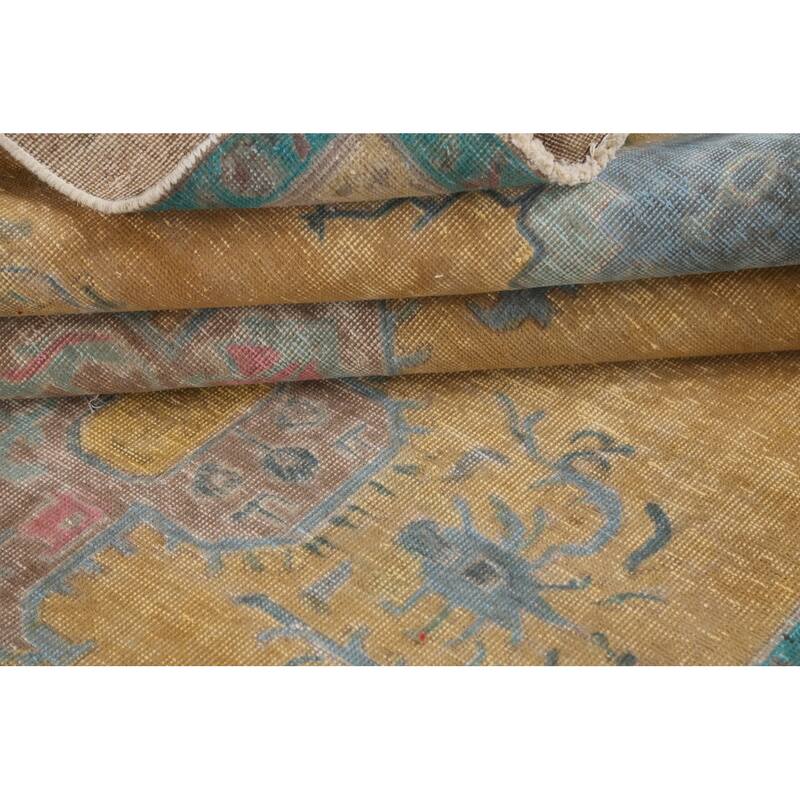 Traditional Geometric Tabriz Persian Area Rug Handmade Wool Carpet - 5'9" x 8'10"