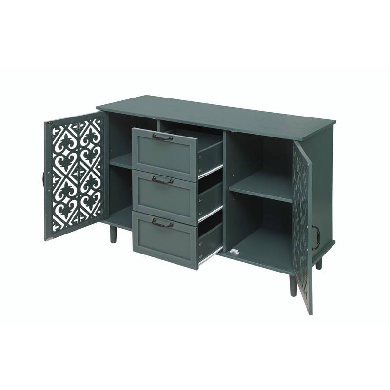 Accent Storage Cabinet with 2 Doors and 3 Drawers