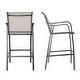 preview thumbnail 12 of 11, Outdoor Bar Stools Patio Bar Chairs and Glass Bar Table with Umbrella Hole