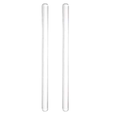 2pcs Acrylic Embossed Rolling Pin 16cm x 1cm Round Pattern - Transparent