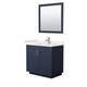 Option Dark Blue, Nickel Trim, White Quartz Top