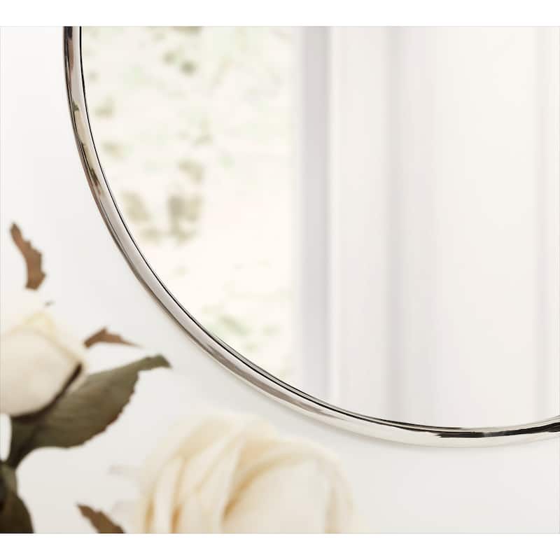 Kate and Laurel Rowla Round Wall Mirror