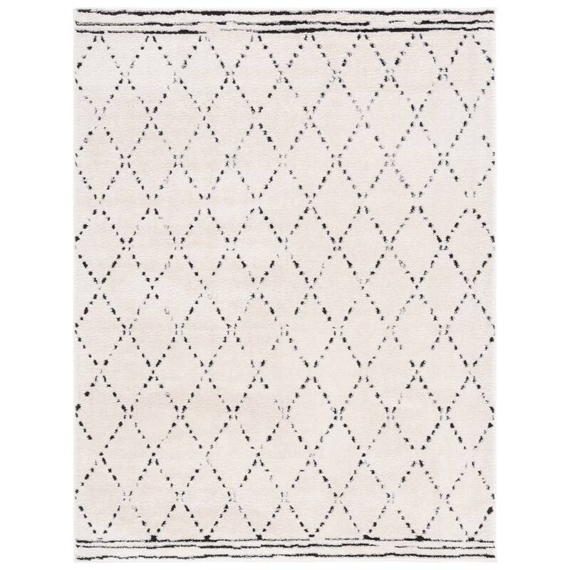 SAFAVIEH Melody Blanchie Moroccan Boho Rug - 4' x 6' - Ivory/Black