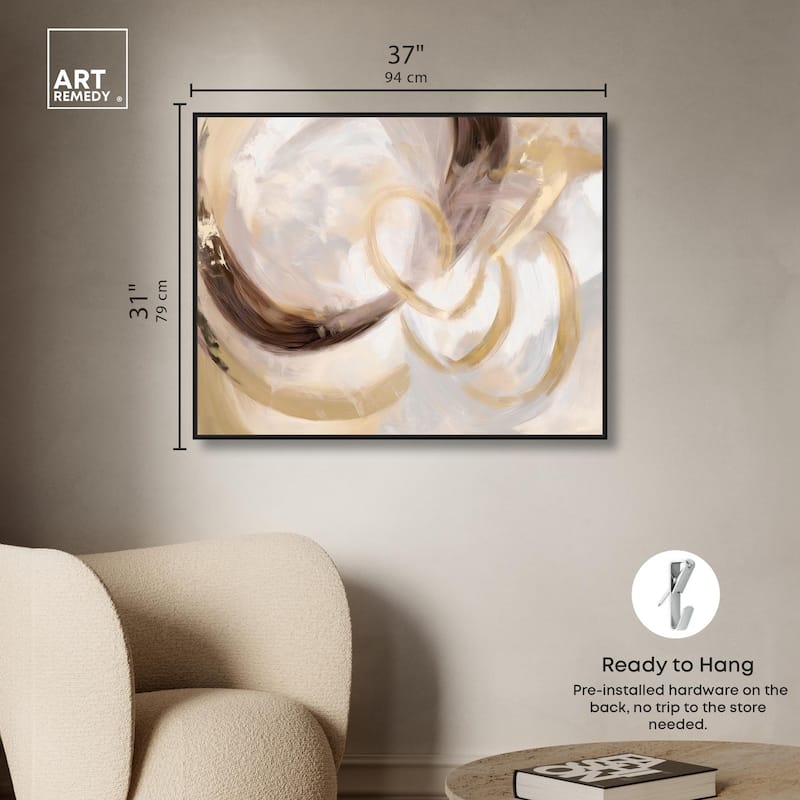 Dreamy Swirls III Canvas by Art Remedy
