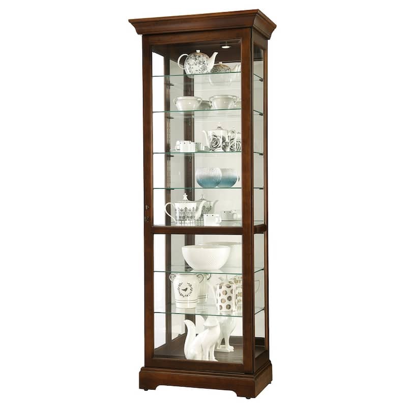 Howard Miller Chesterbrook I Curio Cabinet - Cherry Bordeaux