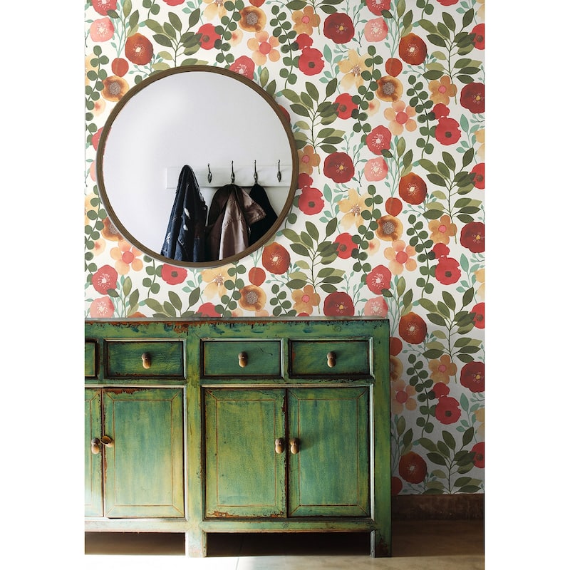 NextWall Garden Dance Peel and Stick Wallpaper